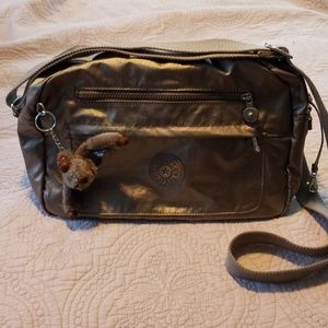 Kipling metallic messenger bag